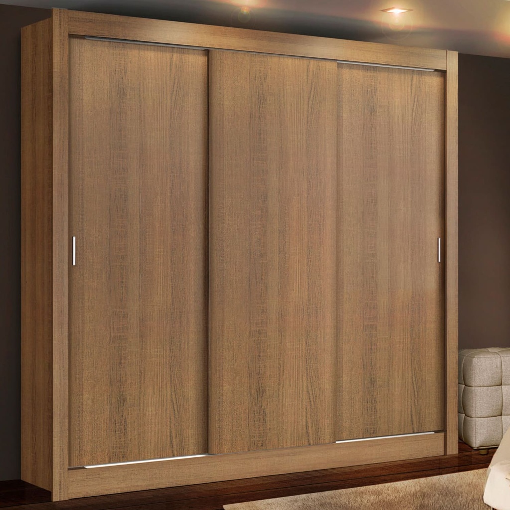 Closet Lyon 3 puertas 2 cajones rustic