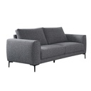 Sofá 2 cuerpos Smile gris oscuro