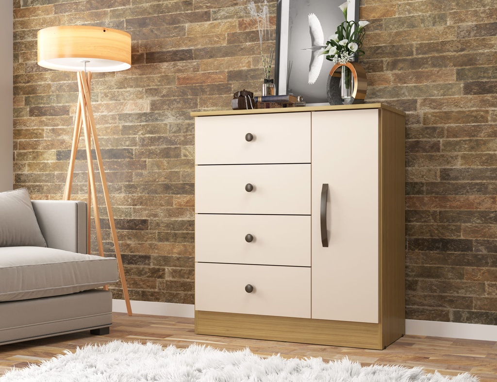 Comoda Lisboa Canary/Off white