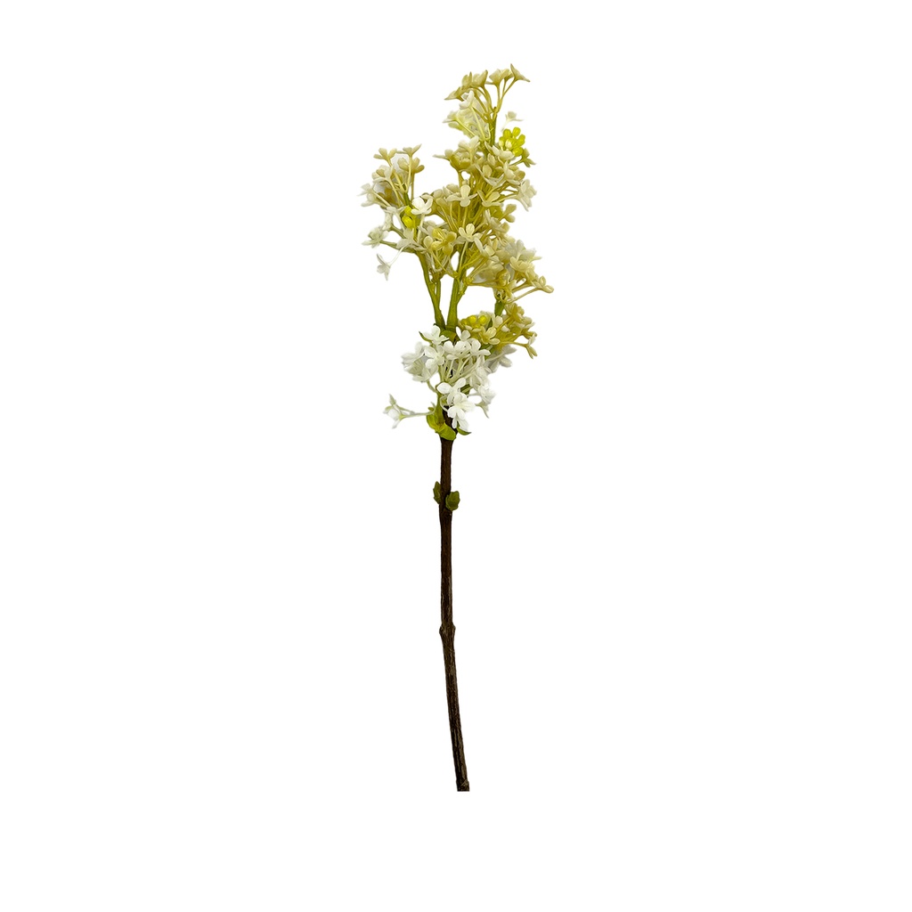 Rama flor artificial blanco 75cm