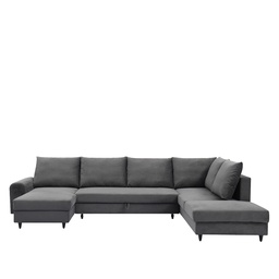 [230012328] Sofá seccional Santino gris oscuro