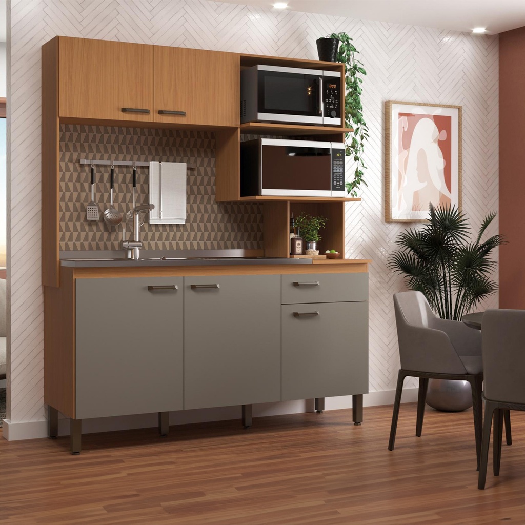 Cocina compacta Evelyn grafito