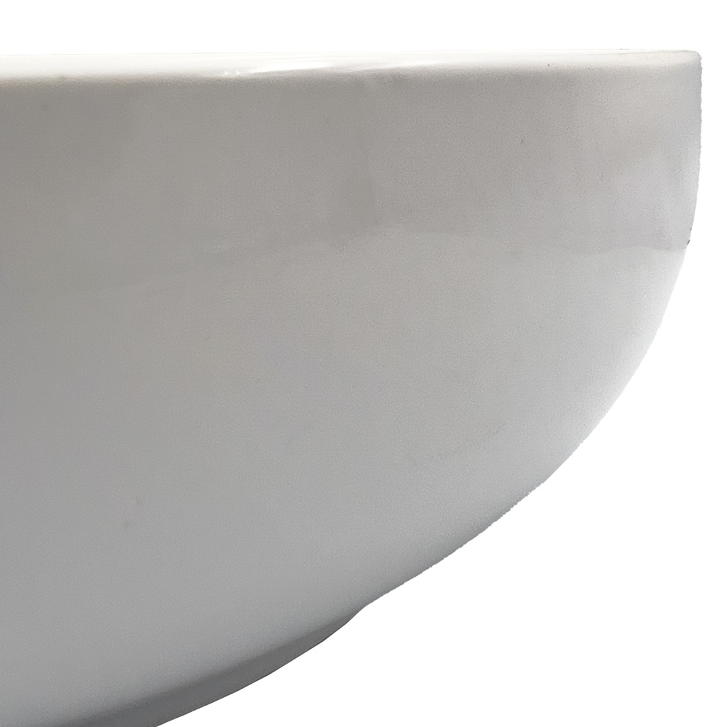 Ensaladera cerámica blanca