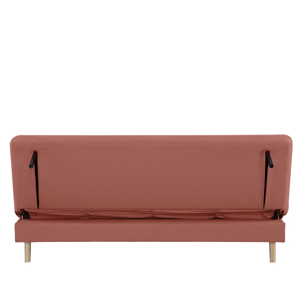 Futón con almacenaje Argis rosado
