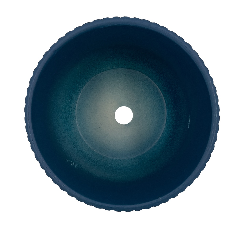 Macetero ranurado petróleo 14cm