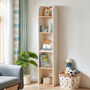 Librero Abasi blanco madera