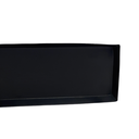 Bandeja metálica negra 45x12x2cm