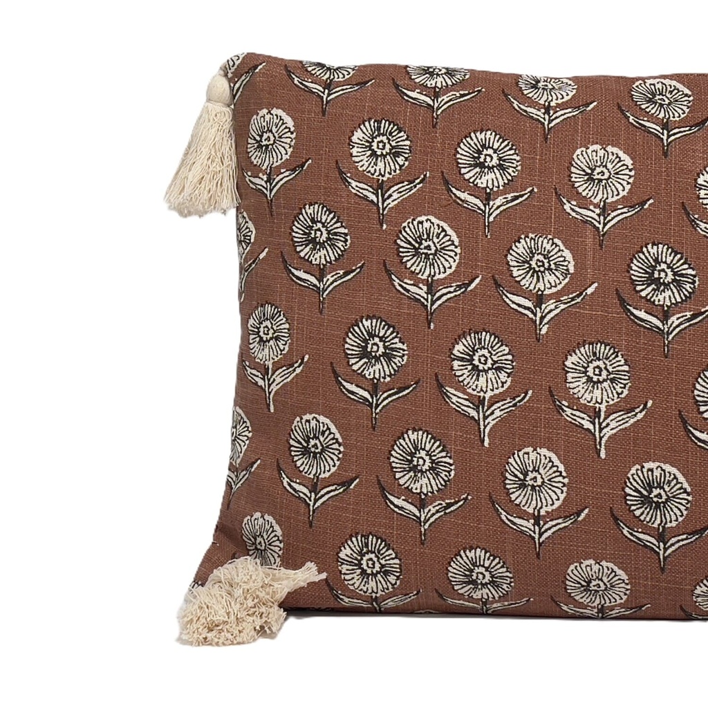 Cojín print naranjo 50x30cm