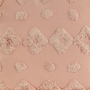 Cojín algodón textura rosa 30x50cm