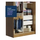 Closet Tokio 2 puertas rustic
