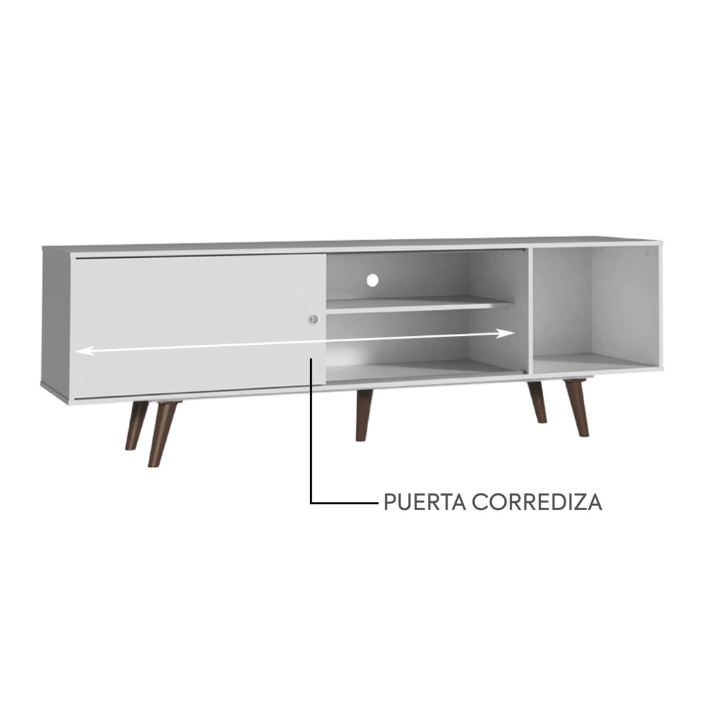 Rack TV 65" Dubai blanco