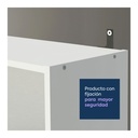 Librero Vercelli 3 niveles blanco