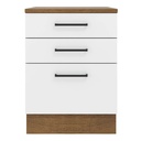 Base cocina Agata blanco 3 cajones 60cm