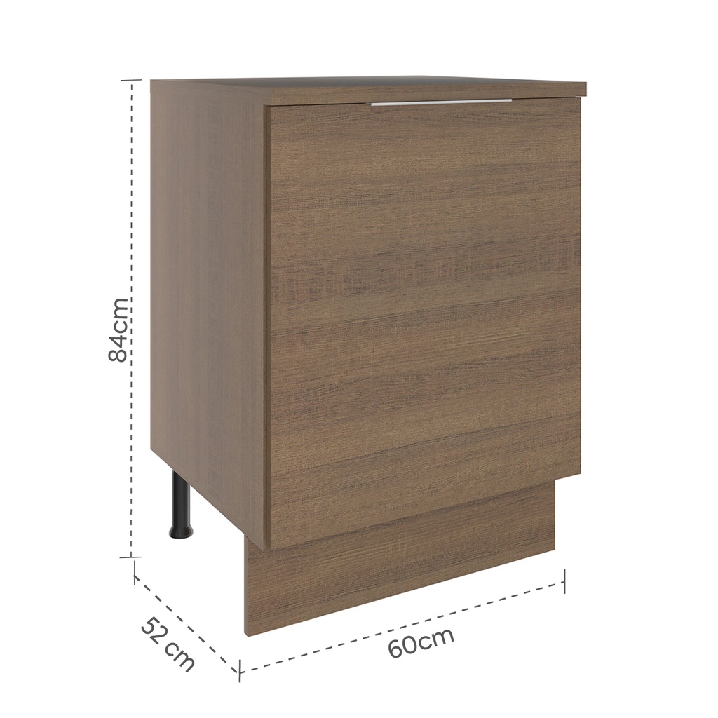 Base cocina Stella café 1 puerta 60cm