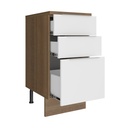 Base cocina Stella blanco 3 cajones 40cm