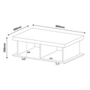 Mesa centro Dunas cerezo