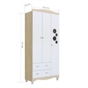 Closet Encanto 3 puertas 2 cajones
