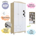 Closet Encanto 3 puertas 2 cajones