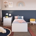 Cama Cuna Multifuncional sin auxiliar blanco