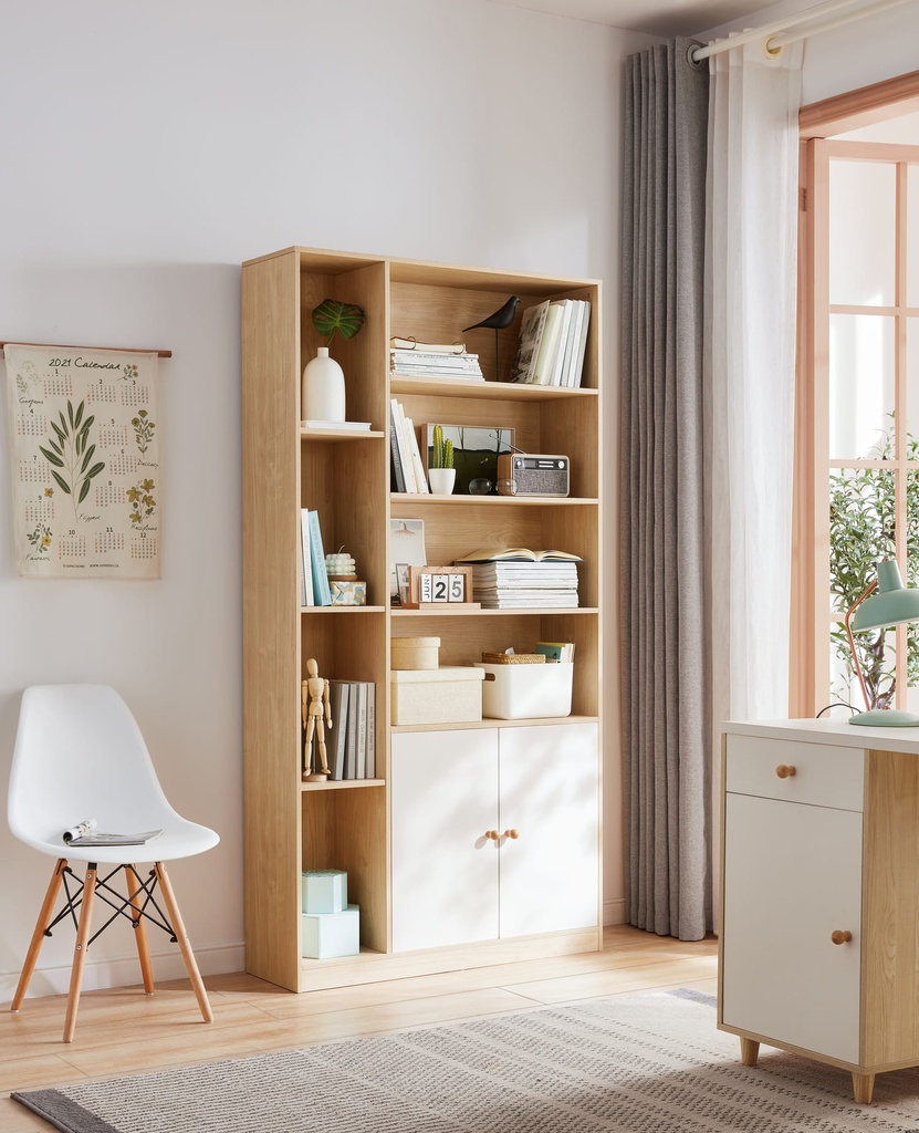 Librero multifuncional Dover 2 puertas