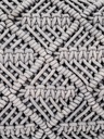 Cojín macrame gris 30x50cm