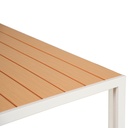 Juego comedor terraza 6 sillas Erie champagne