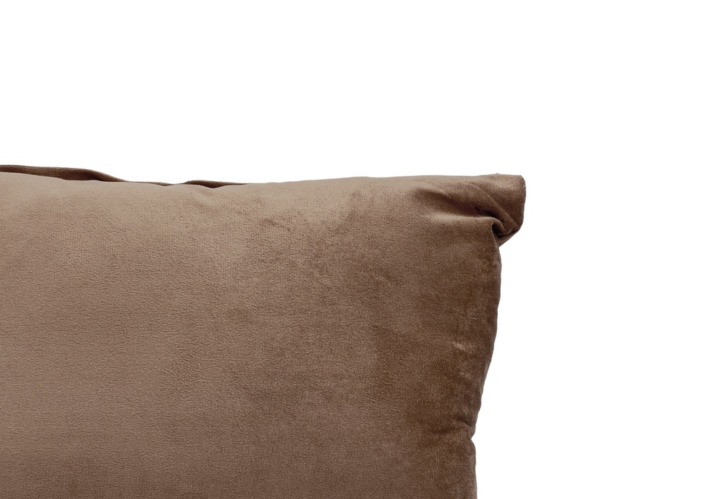 Cojín 30x50cm velvet café