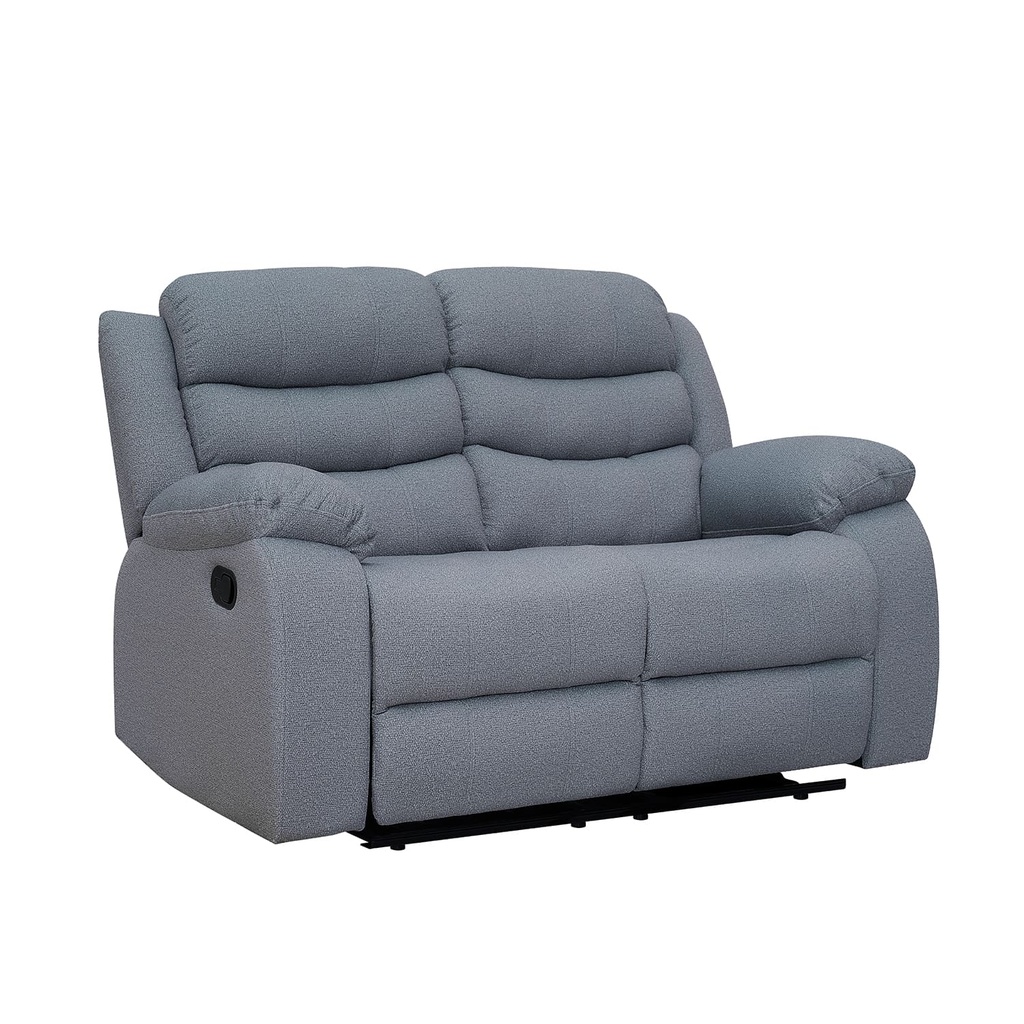 Sofá reclinable 2 cuerpos Boston gris claro 