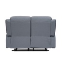 Sofá reclinable 2 cuerpos Boston gris claro 