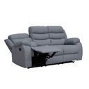 Sofá reclinable 3 cuerpos Boston gris claro