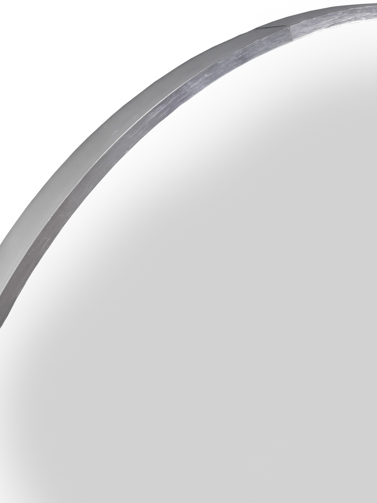 Espejo redondo 60cm Uri plateado
