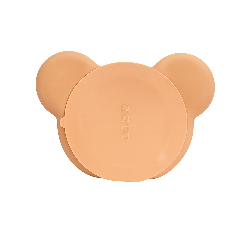 Plato infantil silicona con ventosas 24x17 cm