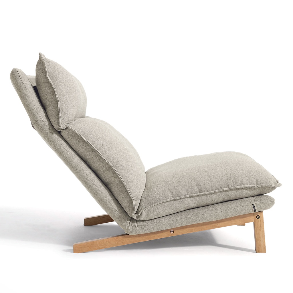 Sofá 1 Cuerpo + Ottoman Leo Beige