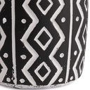 Macetero de Cemento Etnico Negro y Blanco 11cm