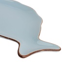 Plato Cerámica Pescado Celeste 21,5cm