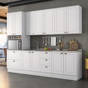 Base Cocina Americana 2 Puertas 3 Cajones 120cm