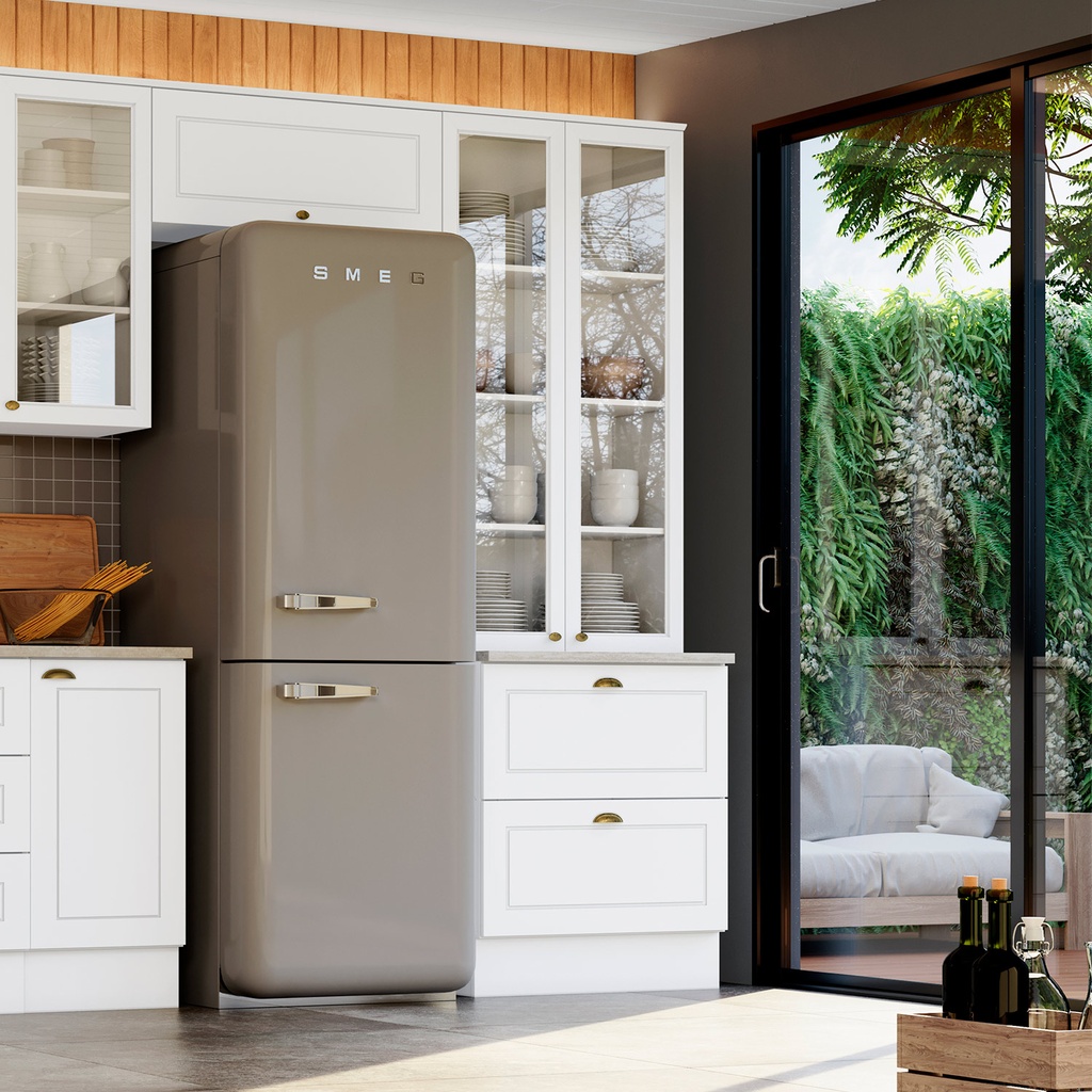 Vitrina 2 Puertas 2 Cajones Vidrio Americana