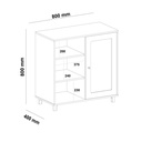 Bufett Charlotte roble-blanco