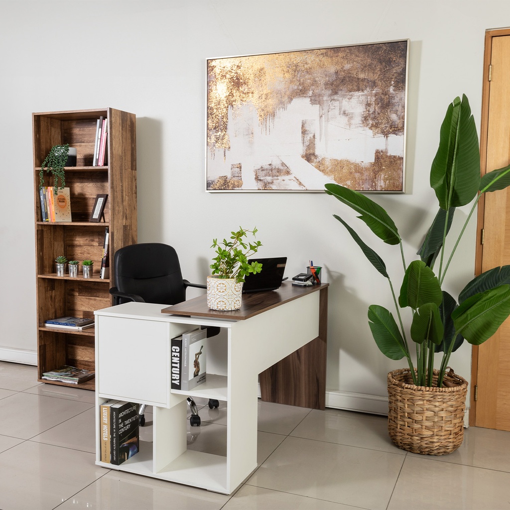 Escritorio Urban II café-blanco