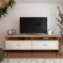 Rack TV Liberty café-blanco