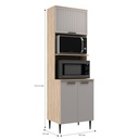 Mueble horno Amalia 3 puertas 65cm