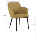 Silla comedor Tyndall amarillo