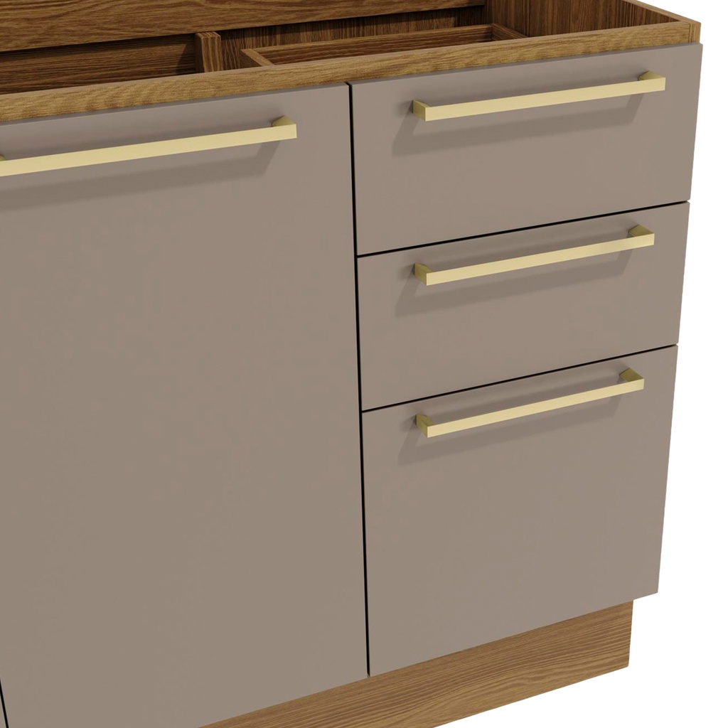 Base cocina Botanic verde 2 puertas 120cm