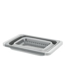 Colador plegable con asas 55x26cm gris