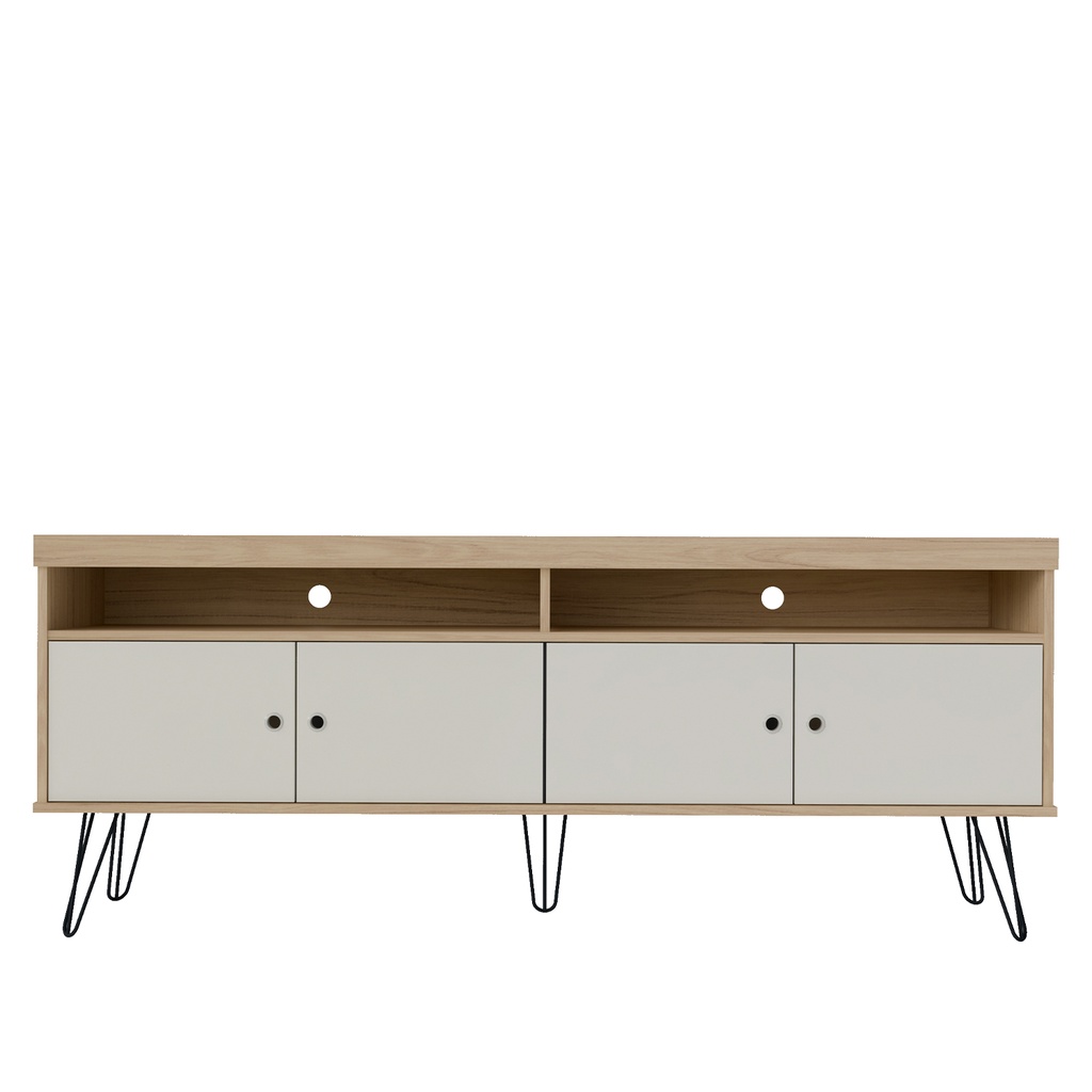 Rack TV Liberty café-blanco