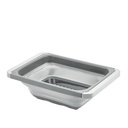 Colador plegable con asas 55x26cm gris