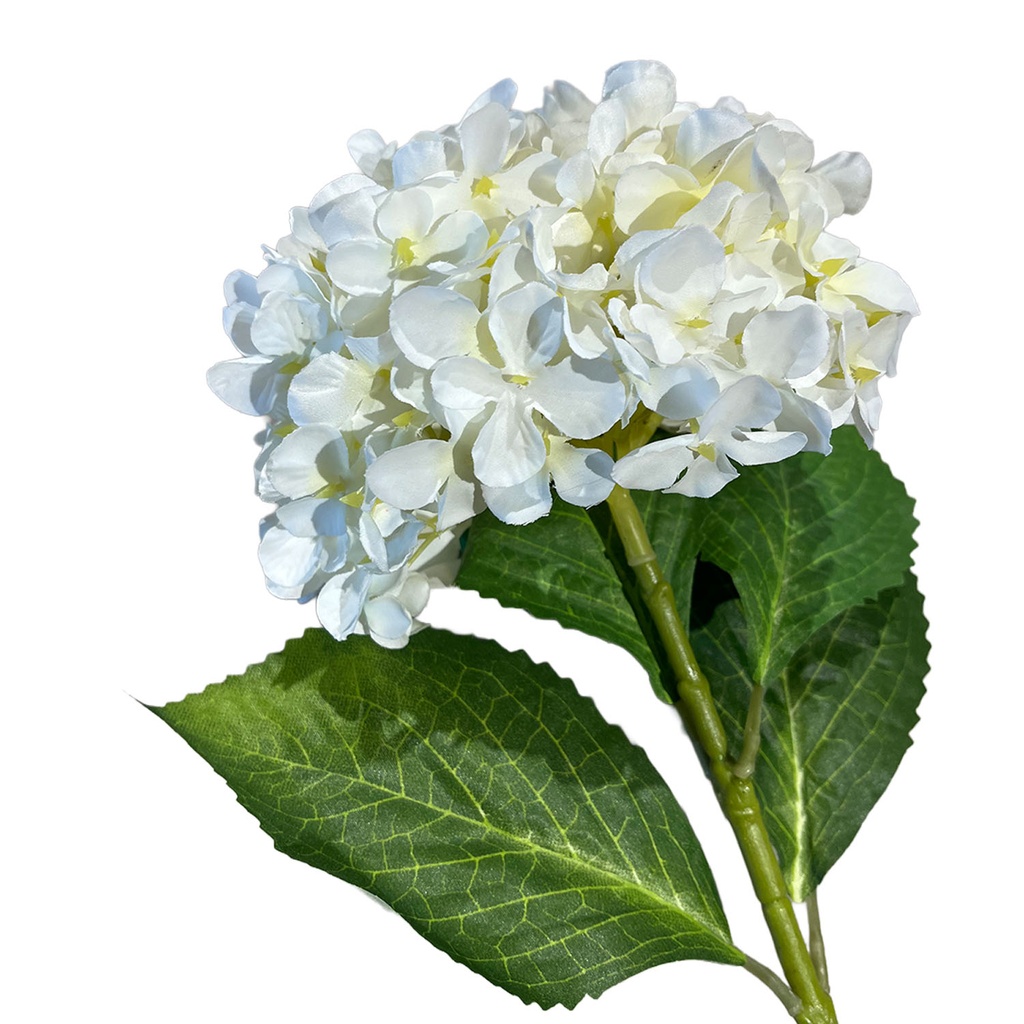 Flor hortensia artificial blanco 67cm
