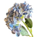 Flor hortensia artificial blanco / azul 41cm