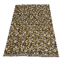 Mantel flower print rojo 200x135cm