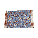 Individual 33x45cm flower print azul